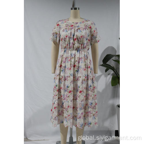 China Ladies Idyllic Short Sleeved Dresses Manufactory